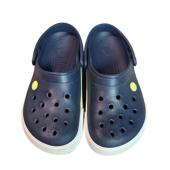 Crocs Men's Size 5 Women's Size 7‎ Navy Slip On Clogs 204537-42K - Picture 2 of 8